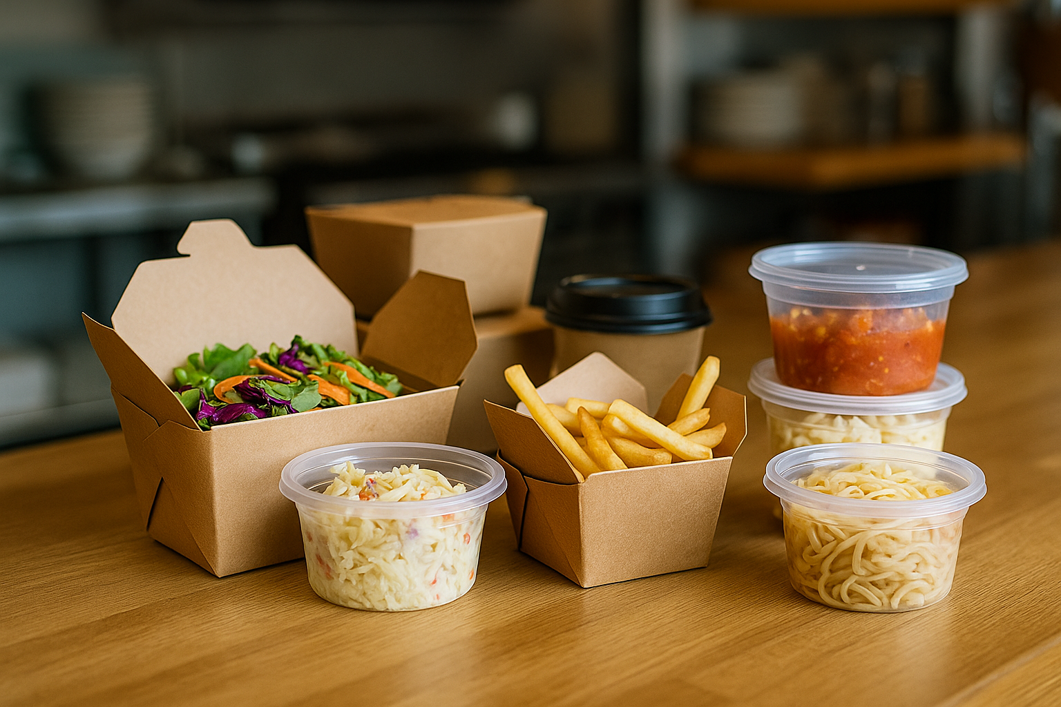 Takeout containers and deli tubs